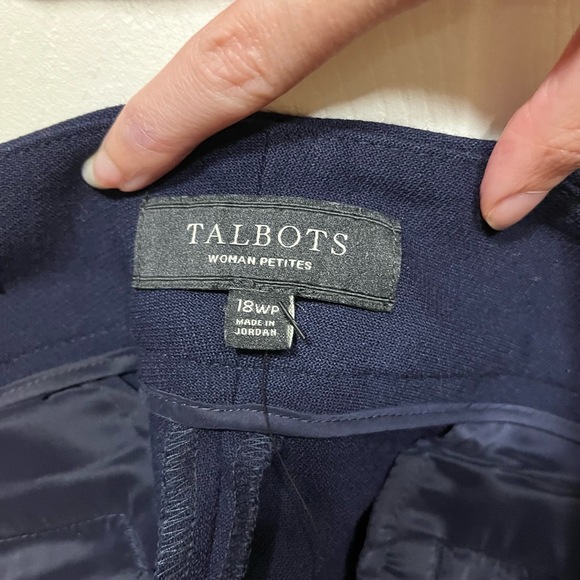 Talbots Womens Dress Pants 18WP Curvy Stretch Plus Size Double Button Career - Picture 3 of 16